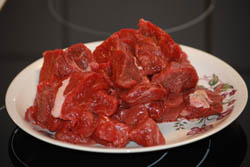 Meat for Hungarian Goulash Soup