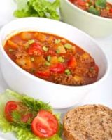 Hungarian goulash soup